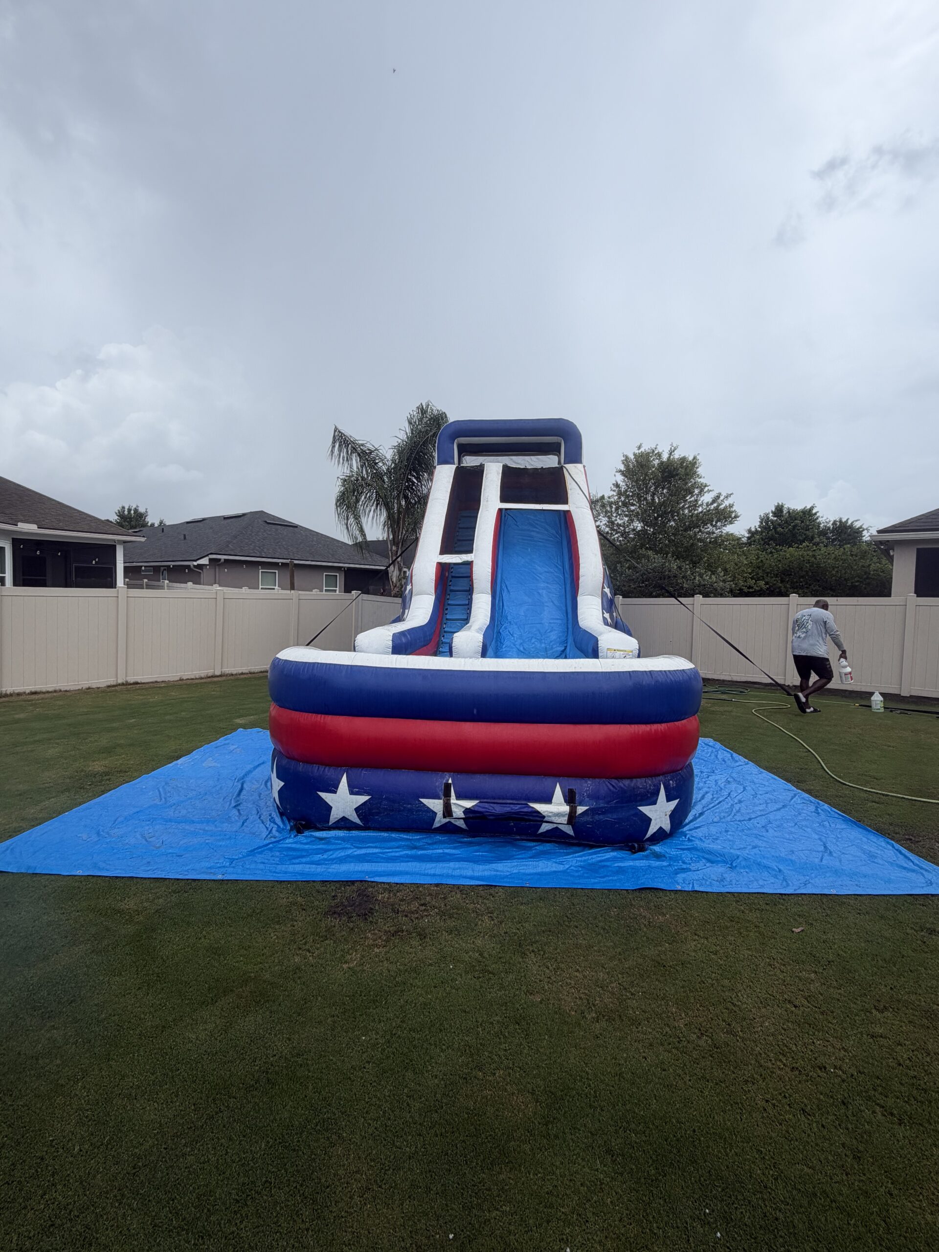 Star Spangled – 20ft Single Lane Waterslide Star Spangled – 20ft Single Lane Waterslide