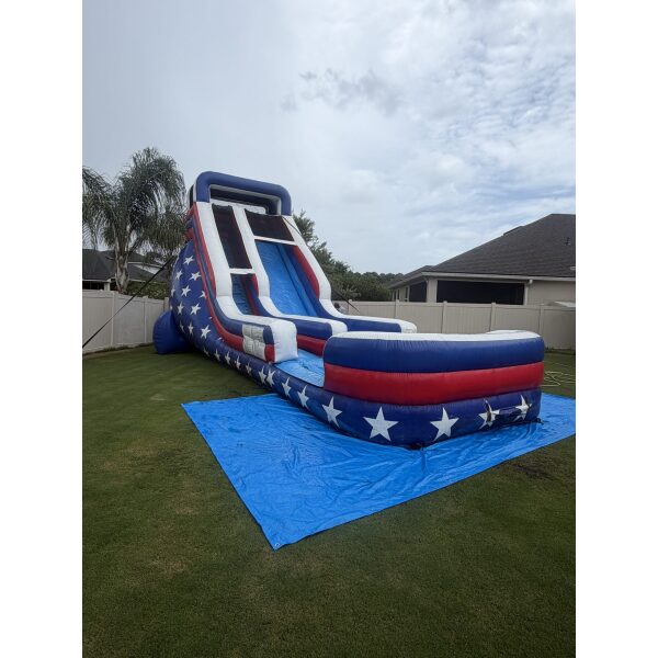 Star Spangled - 22ft Single Lane Waterslide