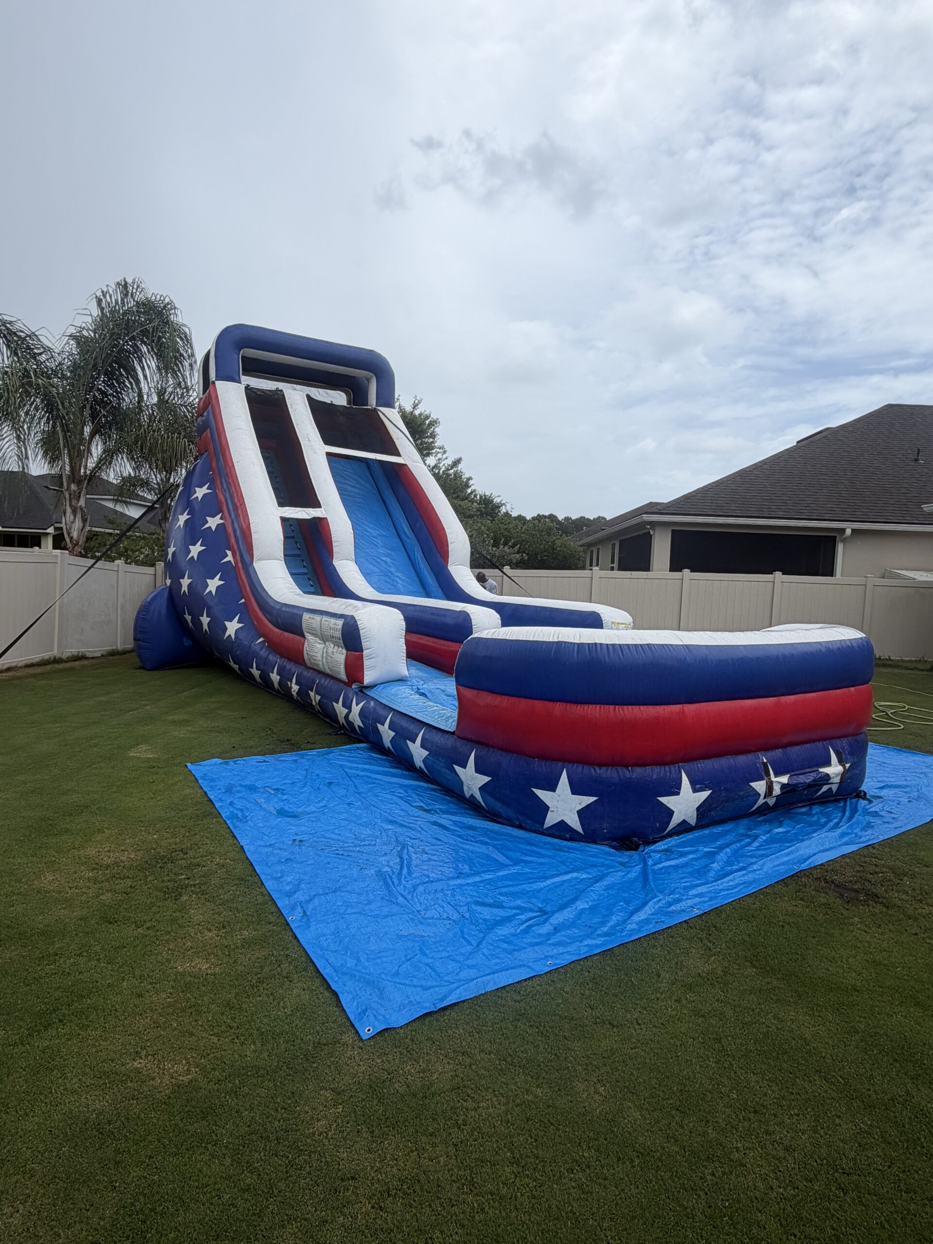 Star Spangled – 22ft Single Lane Waterslide Star Spangled – 22ft Single Lane Waterslide