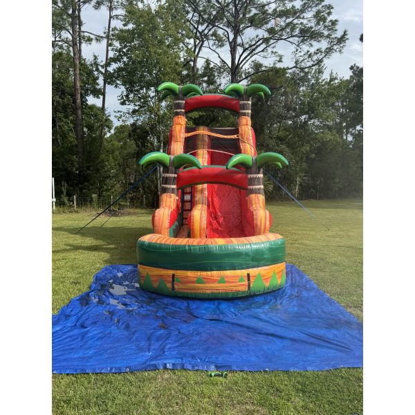 18ft Red Tropical Waterslide